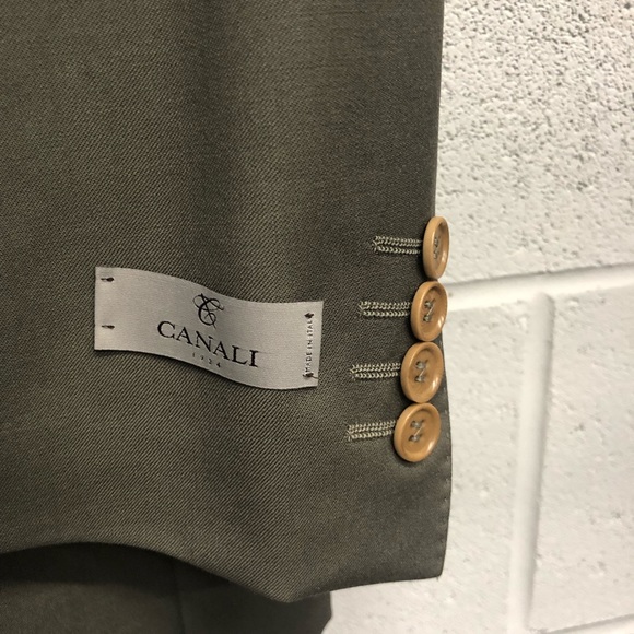 ***SOLD*** on another app Canali suit olive 56L - Picture 4 of 7